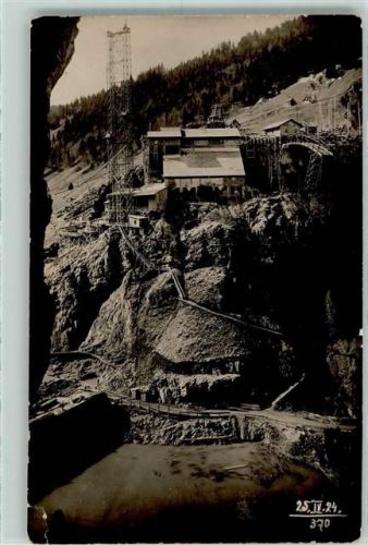 8854 Siebnen Gebrauchsspuren Kraftwerk Wäggithal Staumauer im Schräh