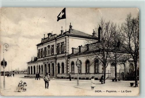 Payerne 1907 La Gare