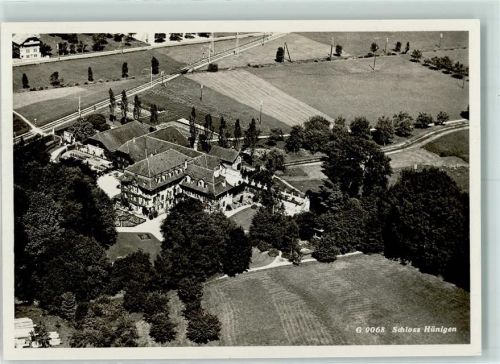 Stalden BE Fliegeraufnahme Christl. Heim Schloss Hüningen