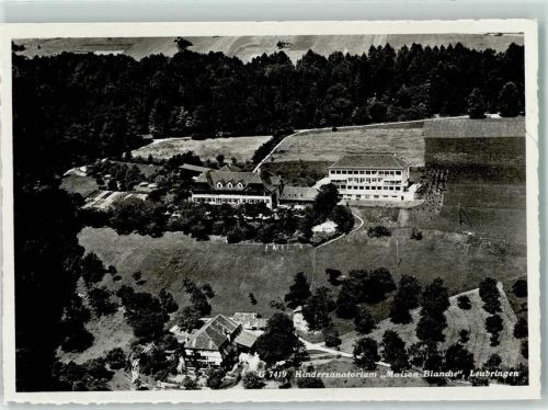 Leubringen Fliegeraufnahme Kindersanatorium Maison Blanche