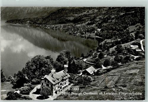 Leissigen Fliegeraufnahme Hotel Pension Oertlimatt