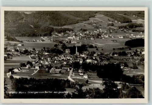 Muri b. Bern Muri und Gümlingen vom Gurten aus gesehen