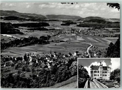 9507 Stettfurt - Blick vom Schloss Sonnenberg auf Stettfurt und Matzingen