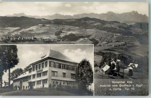 Rehetobel Ausblick vom Gasthaus z. Gupf