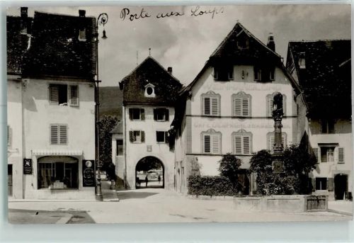 Delémont Porte aux Loups Ort handschriftlich