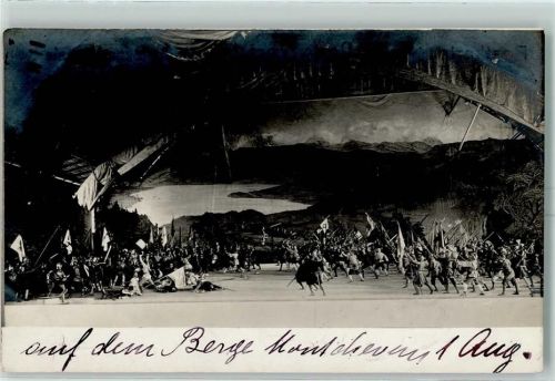 Zürich 1905 Eidgen. Sängerfest Auf dem Berge Mont Chevin Armee