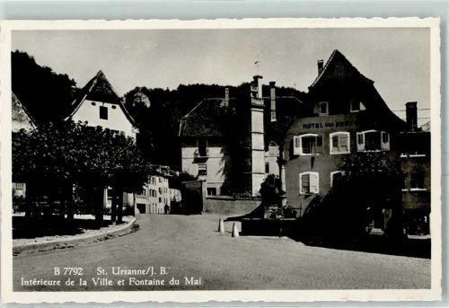 St-Ursanne Intérieure de la Ville et Fontaine du Mai