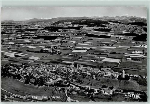 Romont FR Fliegeraufnahme