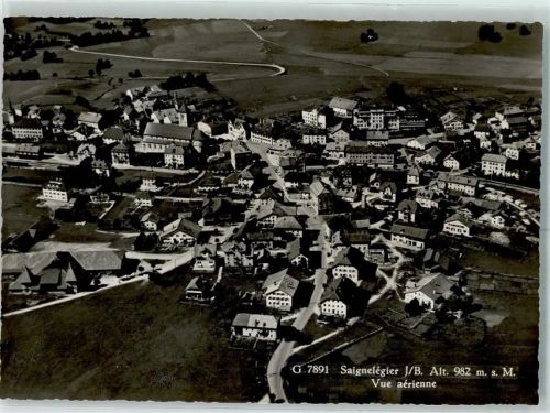 Saignelégier Fliegeraufnahme