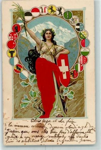 Prägedruck Wappen AK