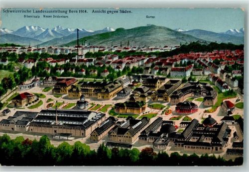 Bern 1914 Landesausstellung Ansicht gegen Süden AK