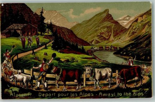 Depart pour les Alpes Kühe Artist Atelier Guggenheim 13820 Nr. 69