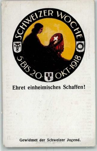 Schweizer Woche 1918 AK