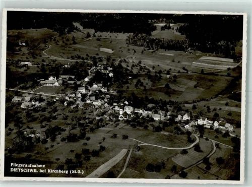 9533 Kirchberg SG - Fliegeraufnahme Dietschwil