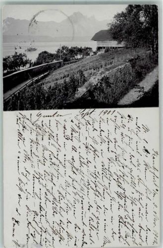 Gunten 1902 Ort handschriftlich