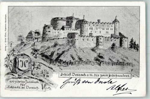 Dornach 1899 Schloss Dorneck sign