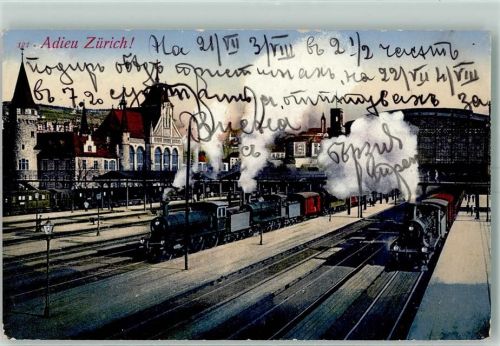 Zürich Dampflokomotoiven Bahnhof