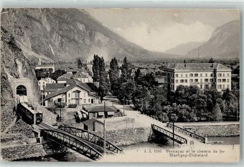 Vernayaz Le chemin de fer Martigny-Chatelard Eisenbahn