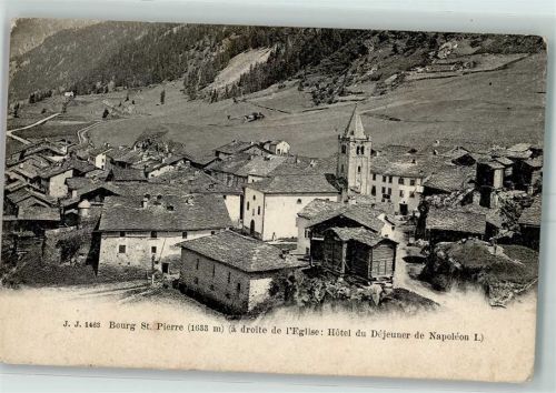 Bourg-St-Pierre L'Eglise Hotel du Dejeuner de Napoleon I.
