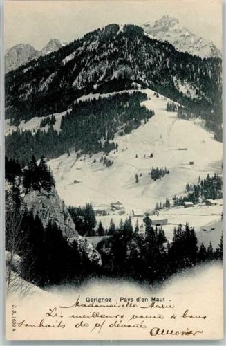 Col de Base 1903 Pays d'en Haut Winter Gerignoz