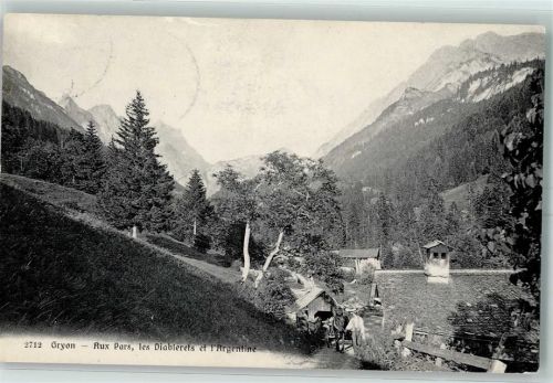 Gryon 1910 Aux Pars les Diablerets et l'Argentine