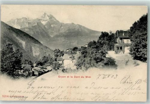 Gryon 1903 Dent du Midi