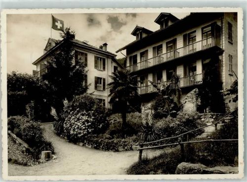 Brione sopra Minusio Hotel Pension Della Valle Fahne