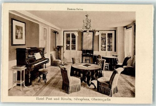Silvaplana Hotel Post und Rivalta Damen Salon