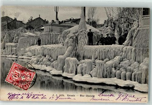 Versoix 1905 Winter Vereiste Landschaft