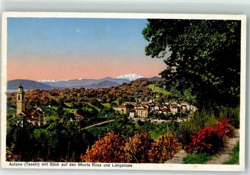 Astano Blick auf den Monte Rosa und Langensee