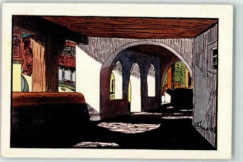 9470 Werdenberg Künstlerkarte sign.