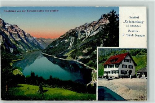 Klöntal Gasthaus Rodannenberg See