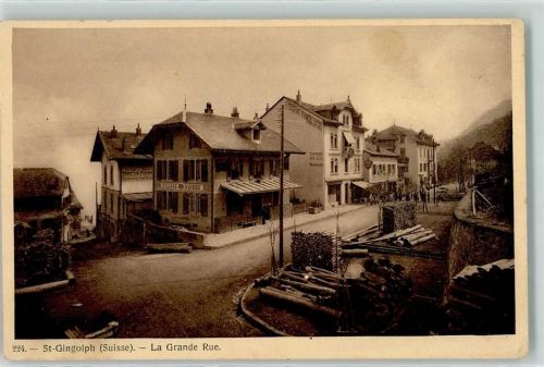 St-Gingolph La Grande Rue Douane Suisse