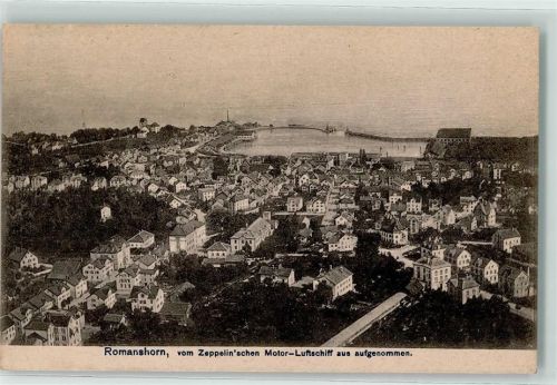 8590 Romanshorn 1908 - vom Zeppelinschen Motor-Luftschiff aus aufgenommen