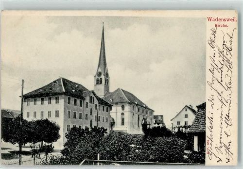 Wädenswil 1908 Kirche