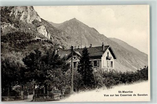 St-Maurice Vue sur les Casernes de Savatan