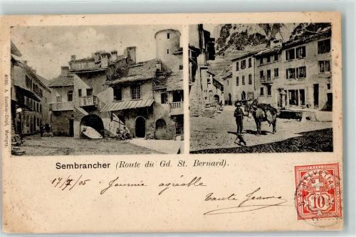Sembrancher 1905 Esel
