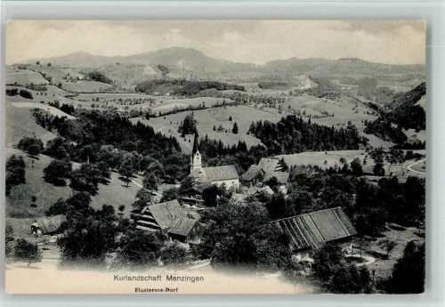 Menzingen Kurlandschaft Finstersee Dorf