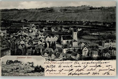 9425 Thal 1904 - Steinerner Tisch, Teilansicht AK