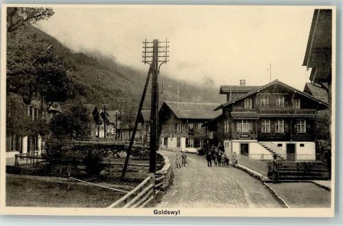 Goldswil b. Interlaken 1910 Strassenansicht , Erhaltung I AK