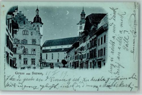 Sursee 1899 Gruss aus -