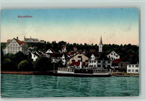 8803 Rüschlikon ´1910 - Verlag Carl Künzli 4703 - Dampfer