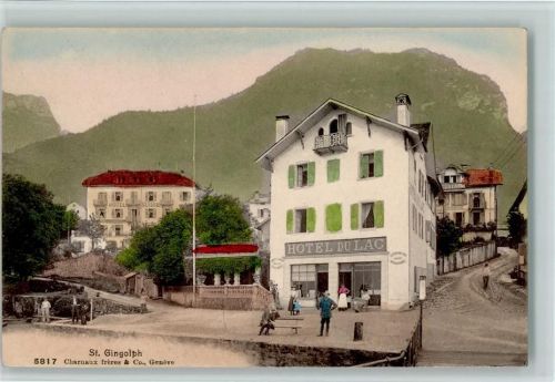 1898 St-Gingolph 1910 - Nr. 5817 Verlag Charnaux freres , Hotel du Lac , Hotel 'Suisse