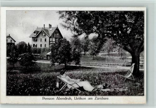 Uetikon am See 1920 Pension Abendruh AK