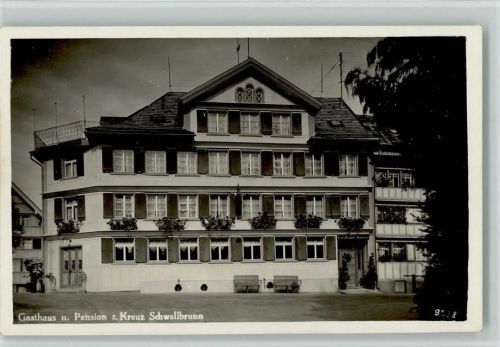 Schwellbrunn 1930 Pension zum Kreuz AK