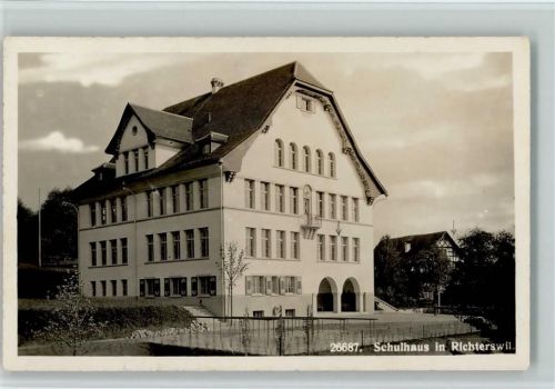 Richterswil 1919 Schulhaus AK