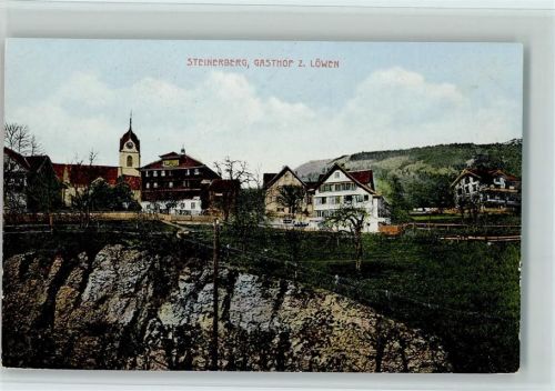 6416 Steinerberg 1909 - Gasthof zum LöwenK , sehr gute Erhaltung AK
