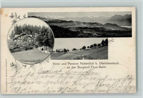 Oberdiessbach 1902 Hotel Falkenfluh AK