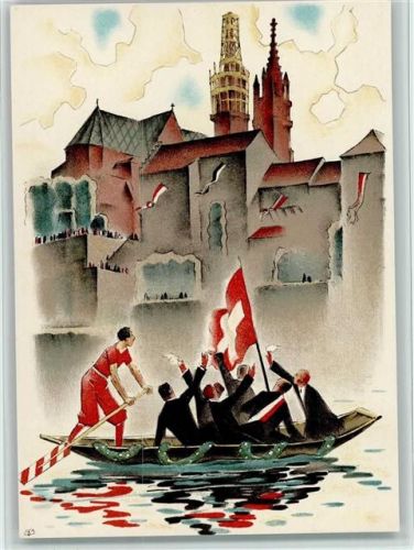 Basel XXV Eidgen. Sängerfest 1935 , sehr gute Erhaltung AK