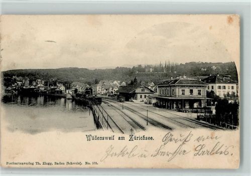Wädenswil 1905 Zürichsee Bahnhof